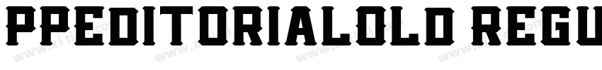 PPEditorialOld Regul字体转换